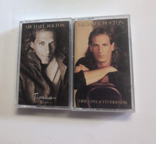 LOT of 2 Michael Bolton Cassette Tapes Timeless  Time Love  Tenderness