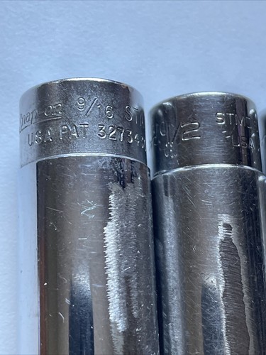 Snap On STMD 7/32"-9/16" USA 1/4" Drive 12 Point 9 Piece Deep Socket Set - Picture 13 of 21