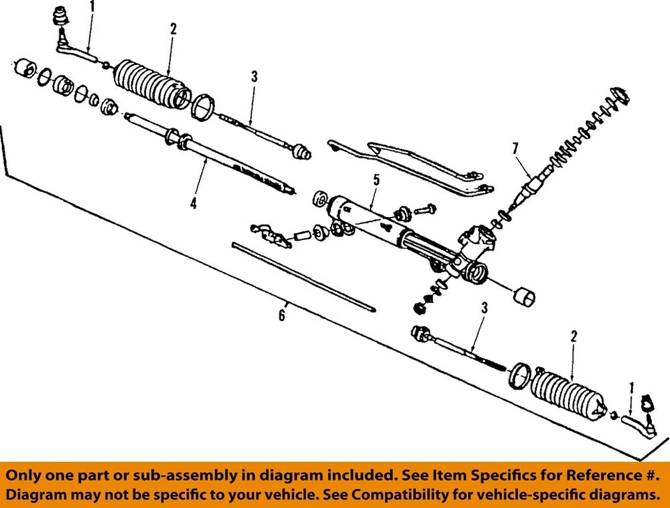 Used Rack and Pinion Assembly fits: 1990 Buick Century Power Rack and Pinion sof - Image 3 of 4