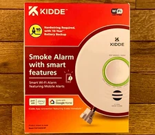 KIDDE WIRED SMOKE DETECTOR 10 YR BATTERY BACKUP WIFI SMART HOME FEATURES FREE SH