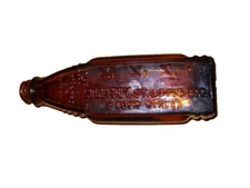 Godefroy Medicine Bottle St Louis Missouri 2 oz Brown Glass