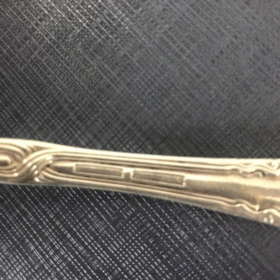 "Cuchara para servir Tiffany & Co 1890 escoba maíz plata esterlina tono dorado 8""" Foto 4 de 4