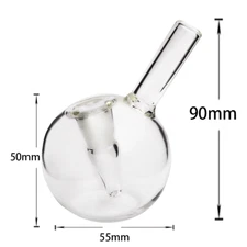 10mm Portable Mini Globe Dyna water Vap pipe glass Perc