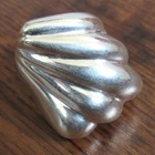 Vintage Taxco Mexico 925 Sterling Silver 5-Finger Fluted Teardrop Ring Wavy