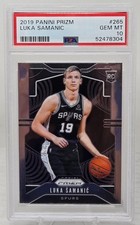 2019 Prizm LUKA SAMANIC Rookie Card PSA 10 Gem Mint. rookie card picture