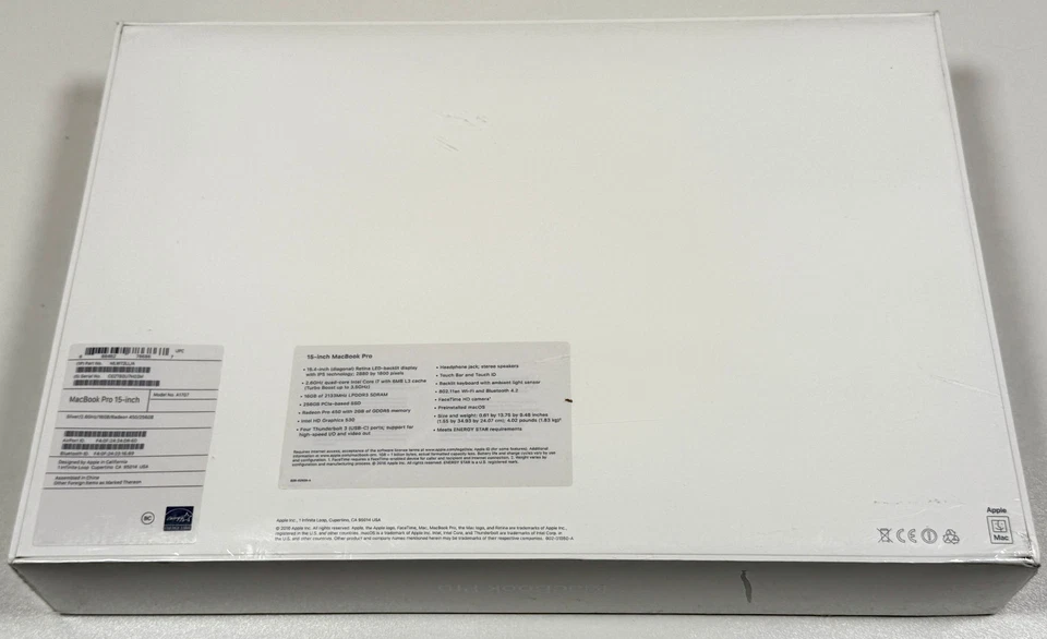 Apple MacBook Pro 15" Touch Bar Silver 2.6GHz i7 16GB RAM 256GB SSD 2016 NEW - Image 3 of 4