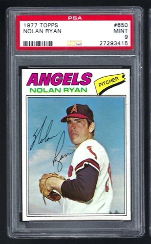 1977 Topps #650 Nolan Ryan PSA 9