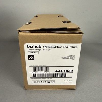Konica Minolta TNP63 Black Toner Cartridge AAE1030 for Bizhub 4052 Bizhub 4752