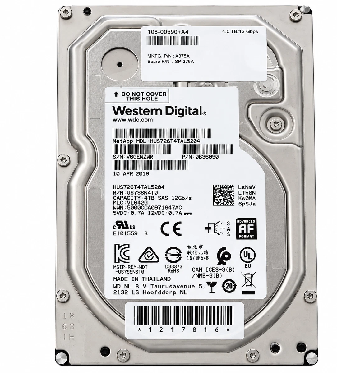 Western Digital 4 TB Storage Capacity Internal Hard Disk Drives