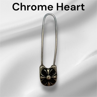 TWO@ Chrome Hearts Safety Pin Ch Pls Plus Silver Earrings Maltese