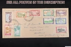 NobleSpirit 1949 Cook Islands #131-140 Complete Set FDC Rarotonga to New Zealand