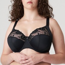 Prima Donna Orlando Full Cup 3 -Section Wired Bra/ Black/38K