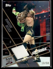L33,461 - 2011 Topps WWE Ringside Relics Ring Skirts Gold #NNO Jack Swagger /50