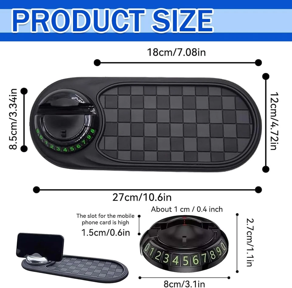 Tappetino Antiscivolo Multifunzione per Auto Tappetino per Cruscotto Del Telefon - Immagine 2 di 4