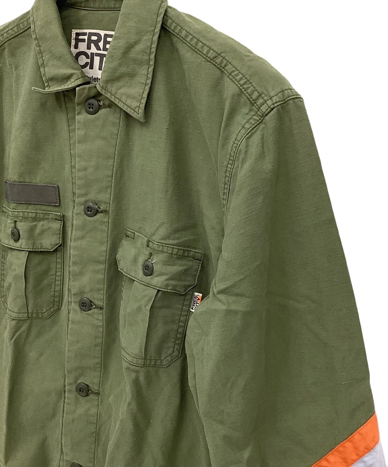 FREECITY military style jacket Size: 3 Green Men - Image 4 of 4