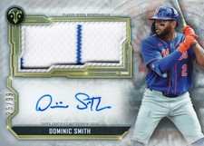 2020 Topps Triple Threads Dominic Smith Triple Auto Single Jumbo /25
