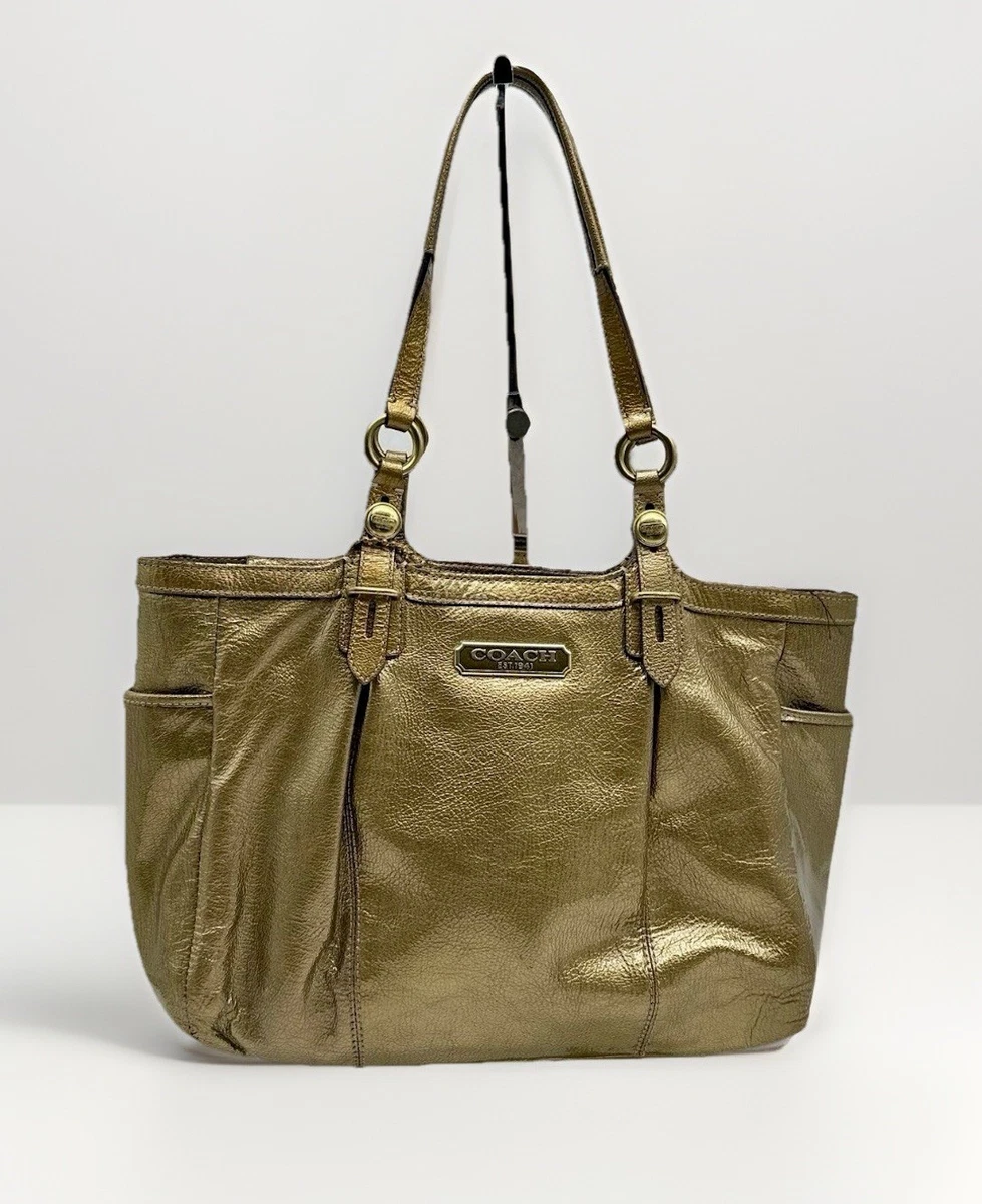Coach Gold Patent Bags & Handbags for Women for sale | eBay