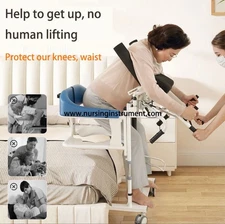 Patient Lift Transfer Chair Wheelchair for Disabled Elderly Foldable Safety