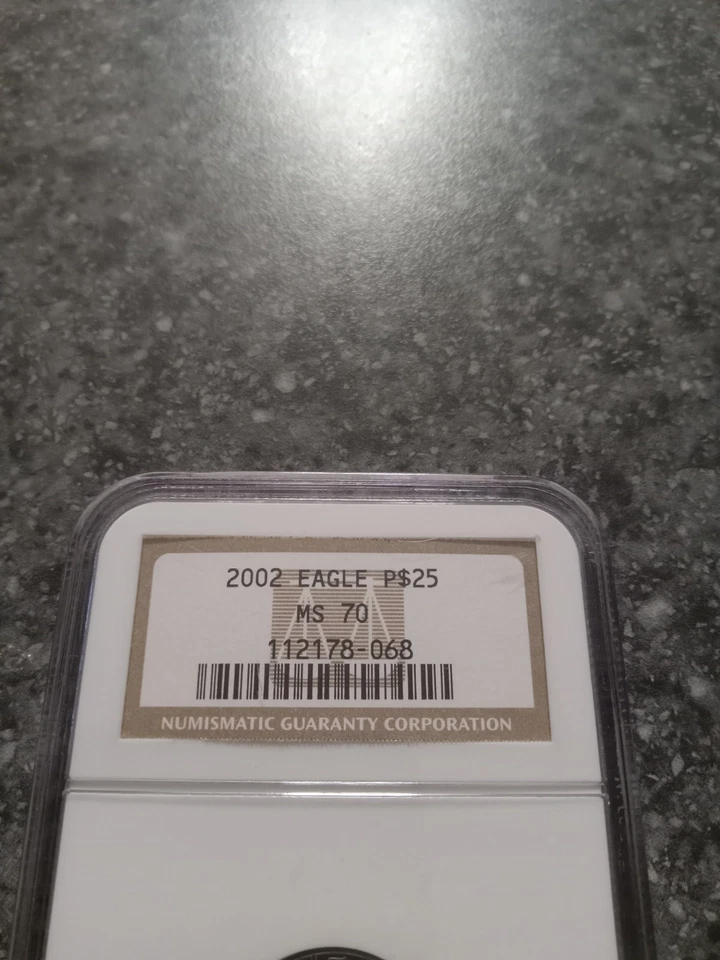 2002 $25 Platinum Eagle 1/4 oz MS70 NGC TOUGH DATE/GRADE LOW PRICE!! - Image 4 of 4
