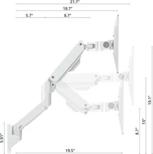 ✅ Bewiser Heavy Duty Monitor Arm Ultrawide Monitor Mount for 34-57 inches W1020