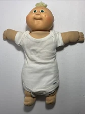 1982 Cabbage Patch Kids Preemie Doll Fair Blonde Blue Eyes Xavier Roberts
