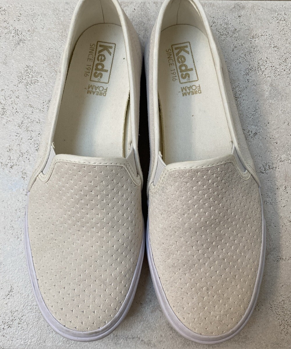 Slip On Suede Keds Shoes Women's Keds Double Decker Suede Slip-on