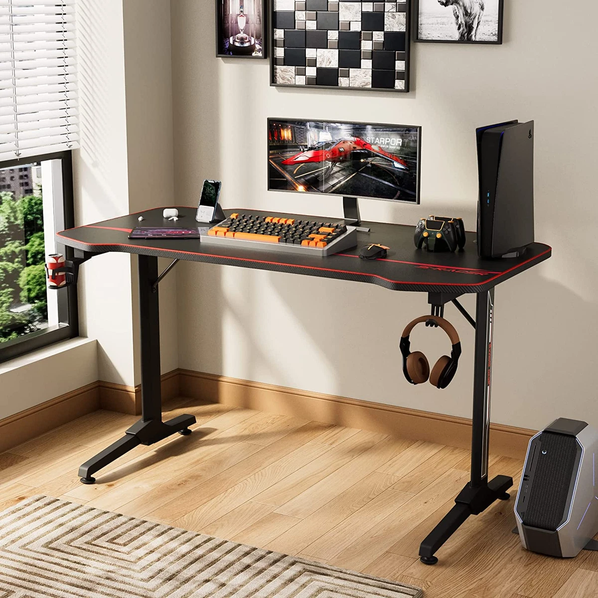Racing style gaming desk deals