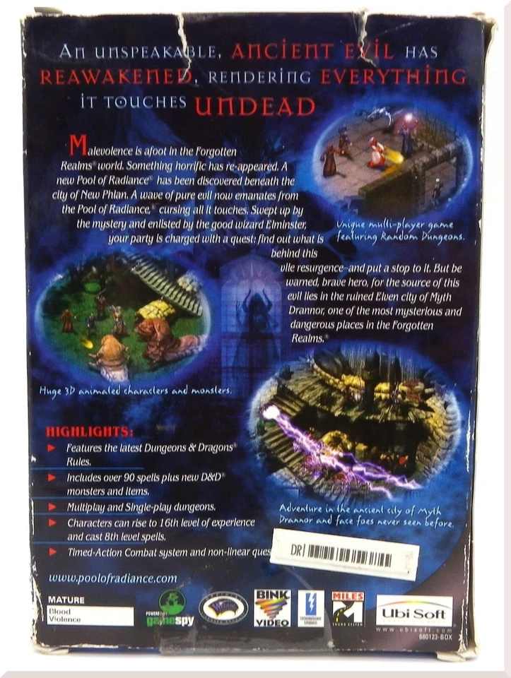 Advanced Dungeons & Dragons: Pool Of Radiance Ruins Of Myth Drannor PC 2001 Good - Image 3 of 4