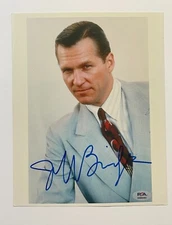 JEFF BRIDGES SIGNED AUTOGRAPHED 8X10 PHOTO BIG LEBOWSKI THE OLD MAN PSA COA F