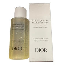 DIOR DEMAQUILLANT PURIFYING NYMPHEA-INFUSED EYE&LIP MAKEUP REMOVER 4.2 oz 4751B