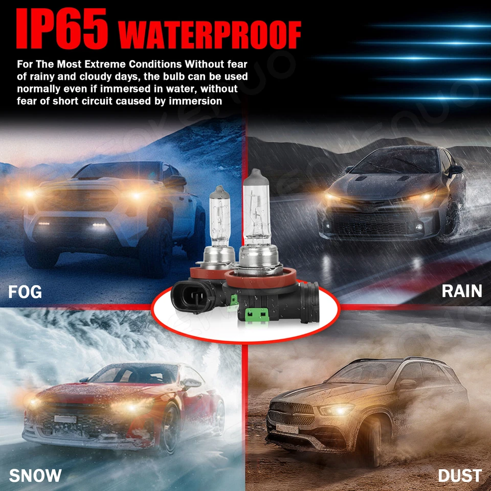 For Buick Verano 2012-2017 Halogen Headlight Bulbs High Low Beam Kit - Image 3 of 4