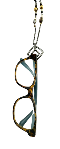 Collar con soporte para gafas de cadena firmado CMC Corinne McCormack - Imagen 4 de 5