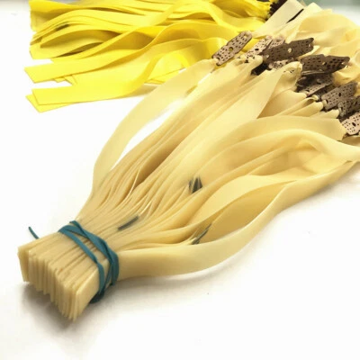 Banda de goma elástica plana catapulta de honda caza bungee látex bandas cónicas