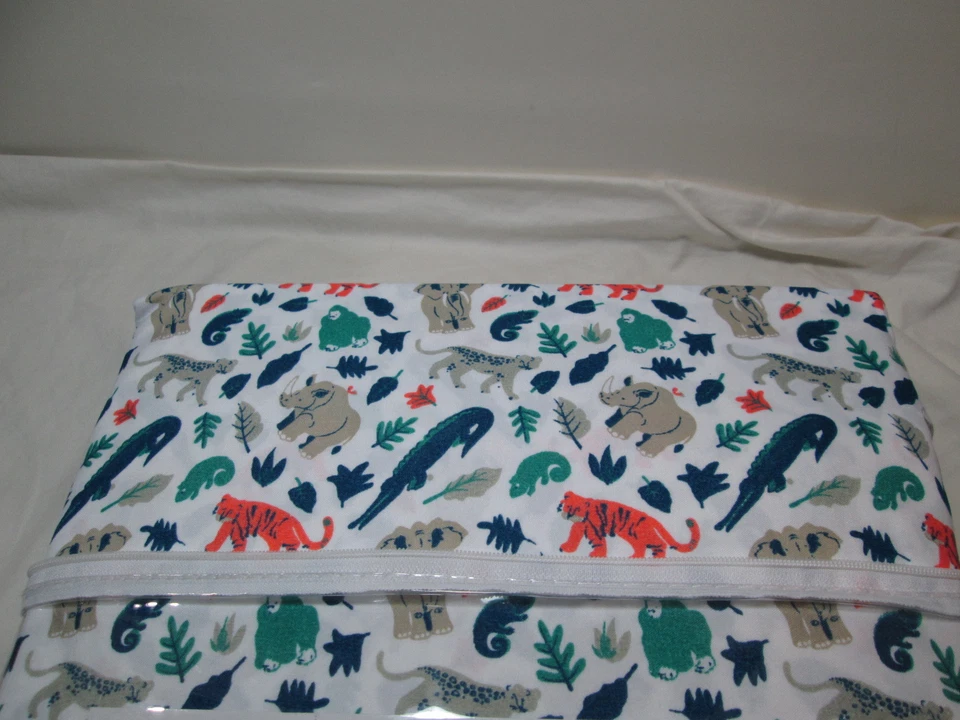 Nuevo Juego Completo de Sábanas Big Believers JUNGLE ~ Elefante, Caimán, Leopardo, Tigre Foto 3 de 4