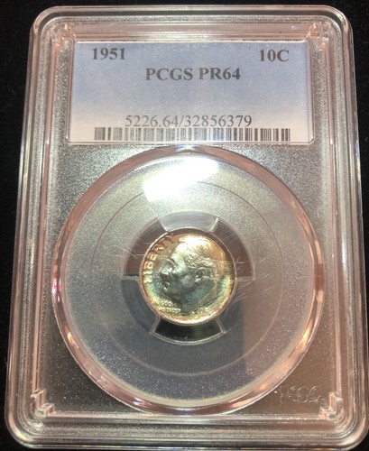 SC 1951 10c PCGS Proof 64 TONED! - Picture 2 of 4