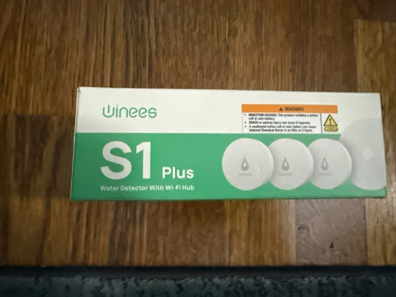 Winees WiFi Water Leak Detector, 3 Pack Water Sensors with 100dB Adjustable Alar