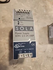 SDN 2.5-24-100P EMERSON INDUSTRIAL AUTOMATION SOLA 24-28 VOLT POWER SUPPLY