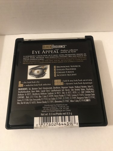 Black Radiance Eye Appeal Shadow Palette URBAN JUNGLE # 8028 Rare Discontinued - Picture 4 of 11