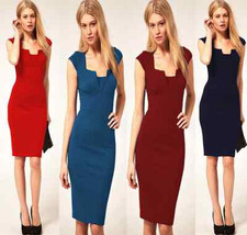 DS-B Ladies Stylish Bodycon Business Evening Party Cocktail Dress