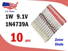 1W 9.1V ZENER DIODE 1N4739A (10 pcs) - Free & Fast shipping