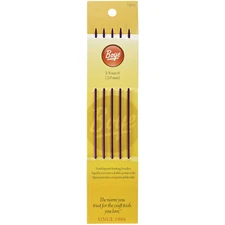Boye 5-Piece Aluminum Double Point Knitting Needles, 7-Inch, Size 0