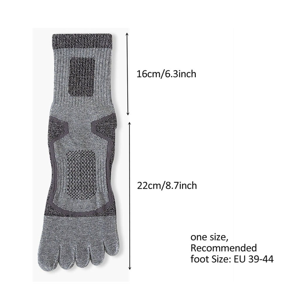 SAOLA 1 5 Paia Calze Uomo Cinque Dita Separate Punta Atletica Crew Sport Causale Cotone