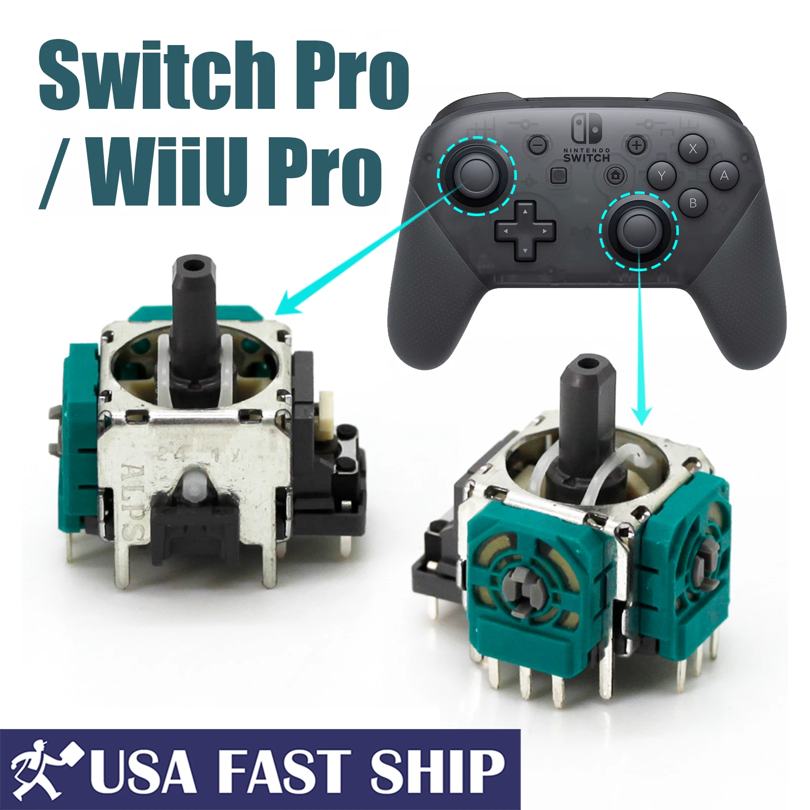 旧式任天堂スイッチ Original Controller Analog Thumb 3D Joystick For Nintendo Switch