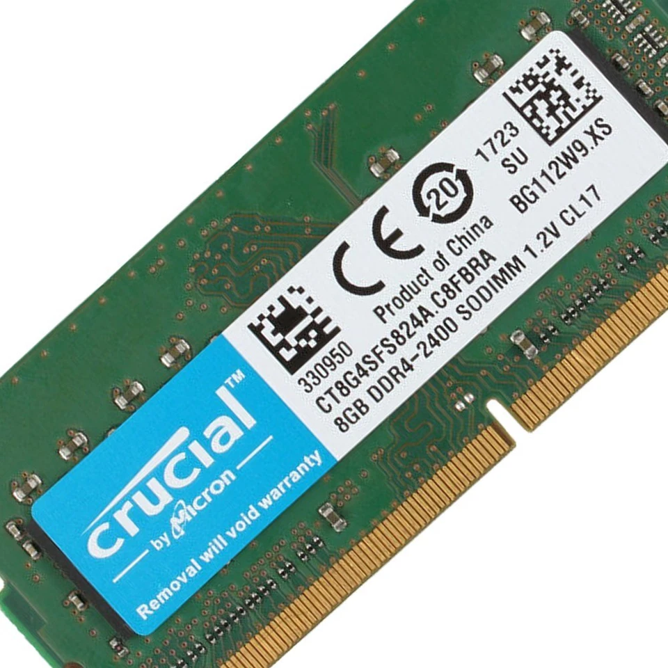 Crucial 8GB DDR4 2400Mhz PC4-19200S 260Pin 1.2V SODIMM RAM Notebook Memory RAM - Image 2 of 4