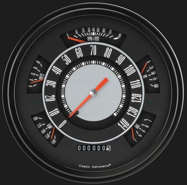 Original 196677 Ford Bronco Gauges Classic Instruments FB66OE eBay