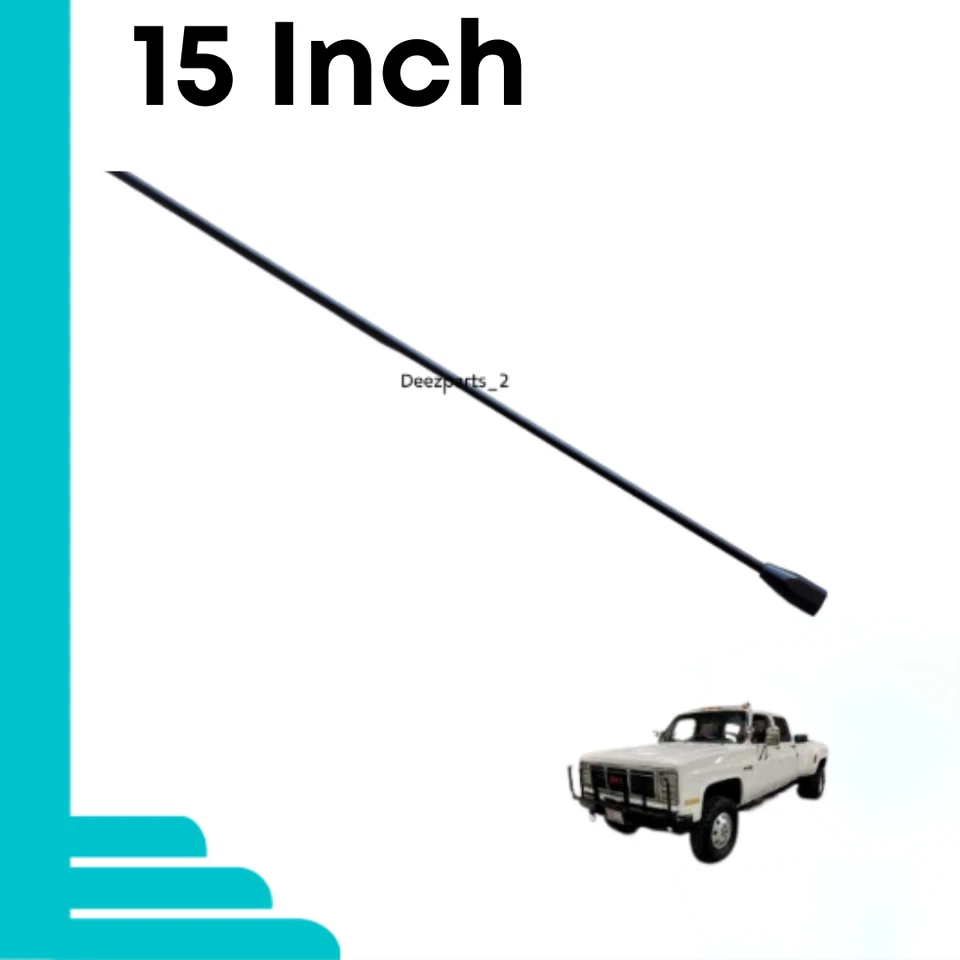 15" Antenna Black for GMC Savana 3500 1996-2024 Female - Image 3 of 4