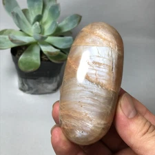 87mm Natural orange moonstone polish/rough Crystal specimens tumbled 197g g6650