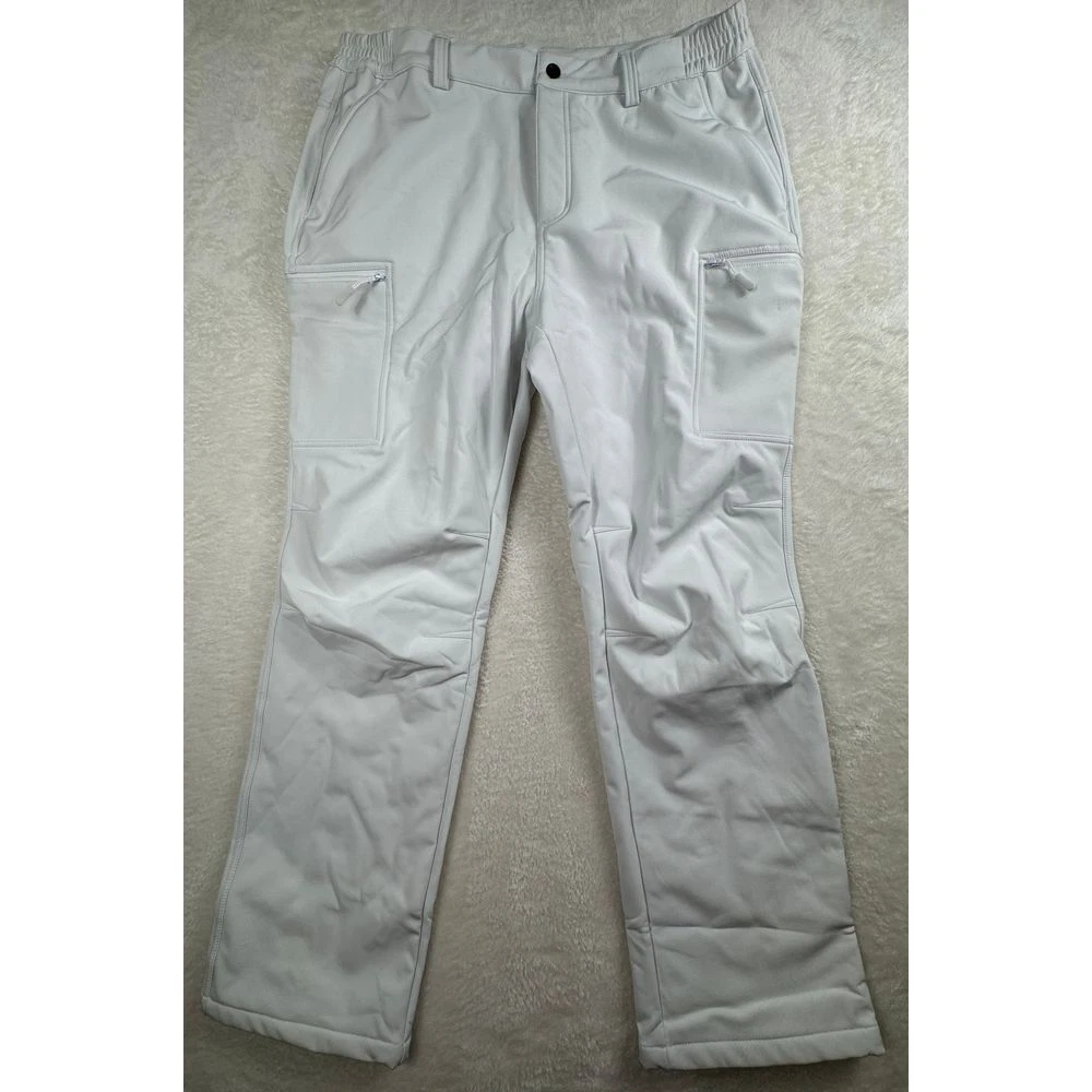 TacVasen Hiking Men's Fishing Outdoor Water-Resistant 5 Pocket Fleece Lined 38