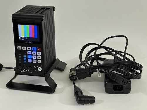 AJA Ki Pro Quad Pro 4K Video Recorder 4:4:4 RAW Capture W/ Stand, 90-degree P/S