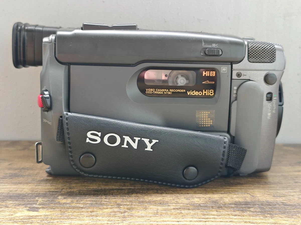 [Para grabación] Videocámara Sony CCD-TR1000 Hi8 65301 probada NTSC con cargador